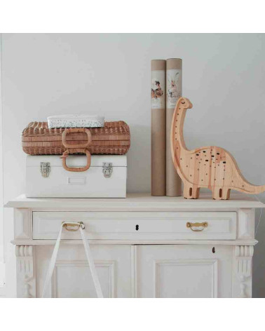 veilleuse en bois dino