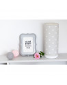 Lamps & Company lampe de chevet enfant grise à pois