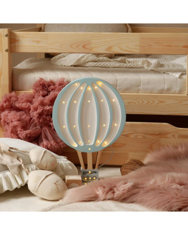 Lampe veilleuse en bois Montgolfière