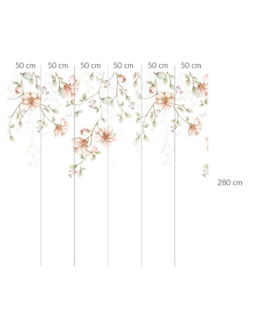 papier peint fleurs romantiques - paradise garden