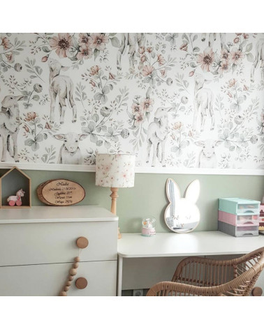 Papier peint enfant Agneaux