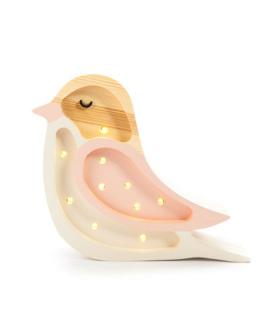 veilleuse mini oiseau rose little lights