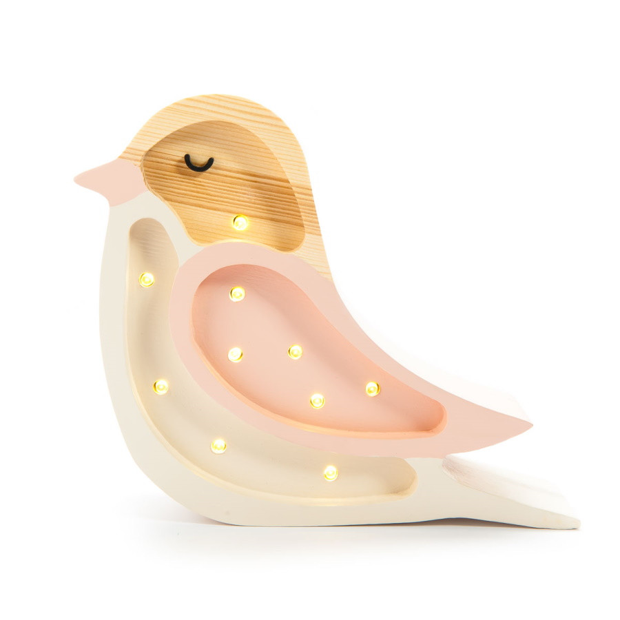 veilleuse mini oiseau rose little lights