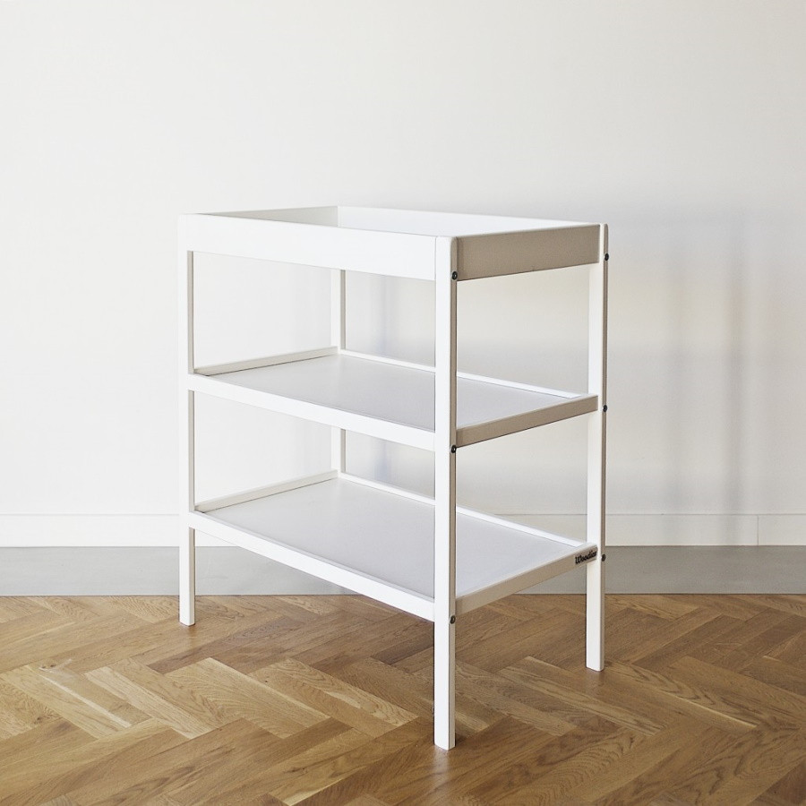 Table à langer classic changer blanc 40 cm x 70 cm woodies