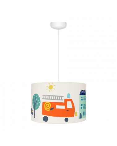 Suspension garçon voitures