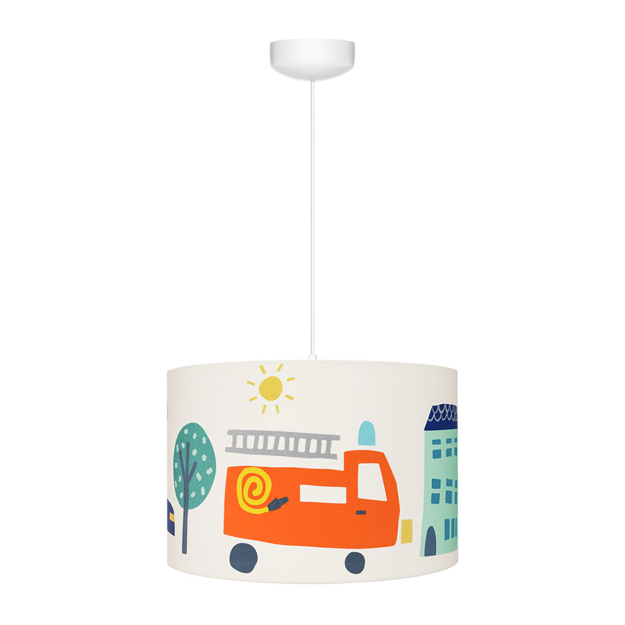 Suspension garçon voitures