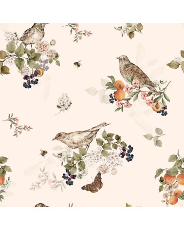 papier peint les oiseaux de printemps