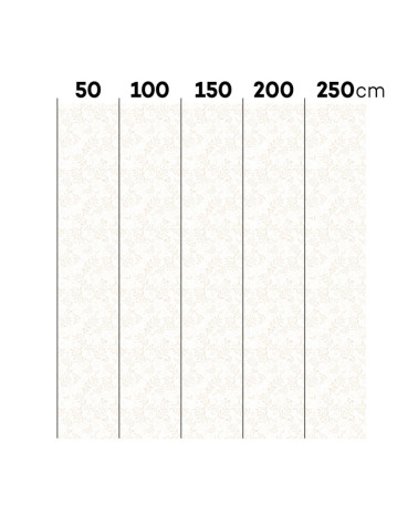 Papier peint délicates fleurs beiges