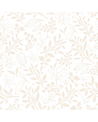 papier peint enfant fleurs délicates biege