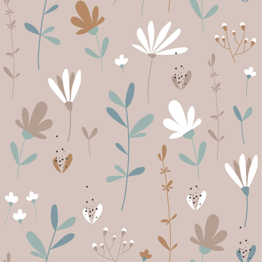 papier peint scandinavian spring meadow