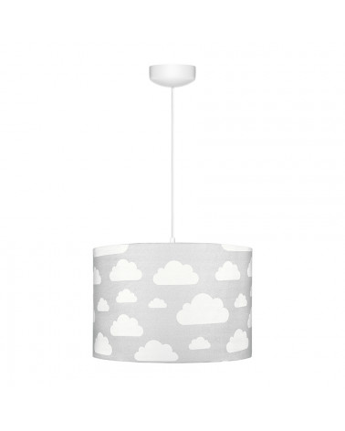 Suspension enfant grise nuages