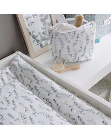 Matelas à langer souple 40 cm x 70 cm - feuilles d'eucalyptus