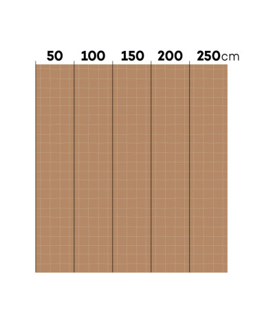 papier peint enfant grands carreaux cannelle