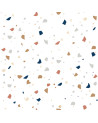 papier peint enfant terazzo fond blanc
