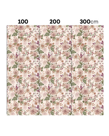 papier peint enfant champ de fleurs