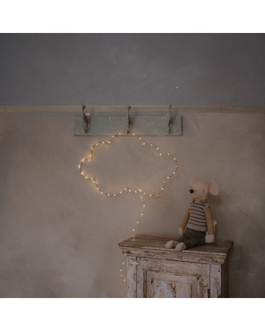 lampe guirlande dorée LED nuage