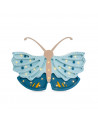 Lampe veilleuse en bois papillon daisy bleu - little lights