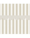 Papier peint à rayure - beige et blanc