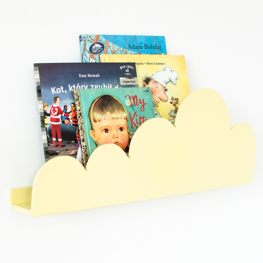 Étagère forme nuage jaune