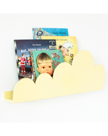 Étagère nuage jaune coté
