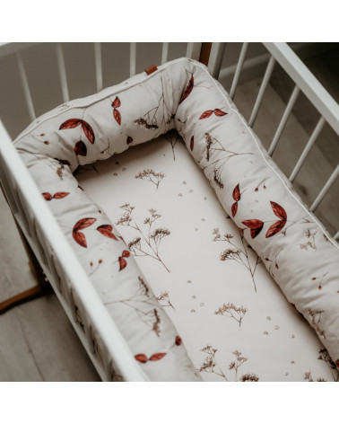 Drap housse bébé 90 cm x 90 cm - jardin d'automne