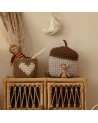 Panier de rangement en crochet -gland