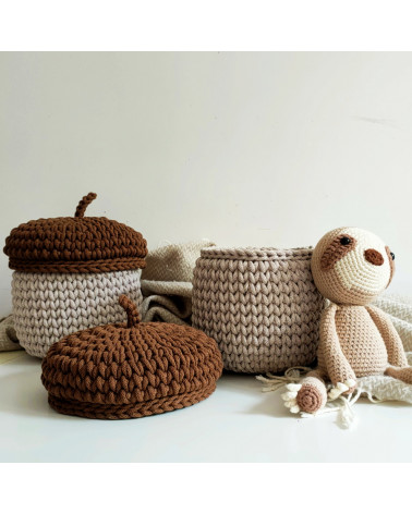 panier en crochet - gland