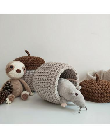 panier en crochet en forme de gland