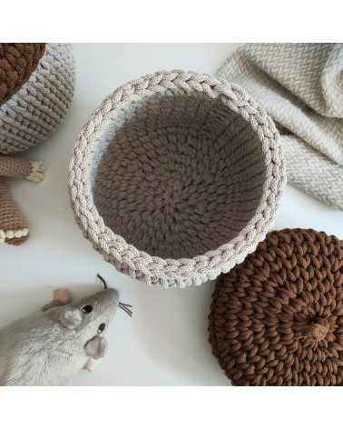 panier en crochet -gland