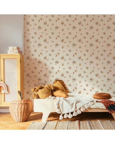 papier peint enfant petites fleurs de champ