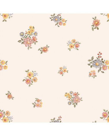 échantillon papier peint mini fleurs de champs