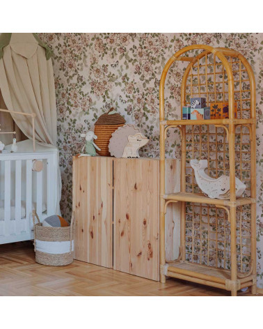 papier peint roses et papillons