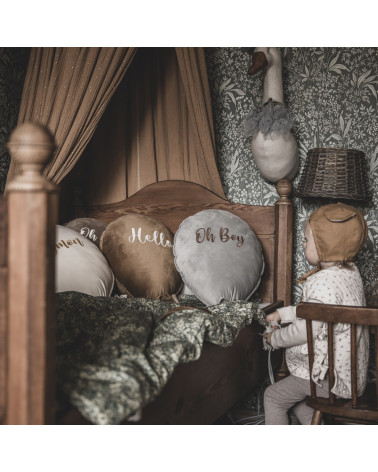 ballon coussin velours bronze dorée HELLO - light gold