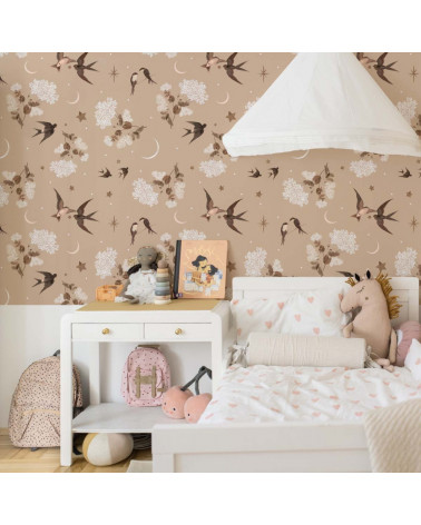 Papier peint hirondelle