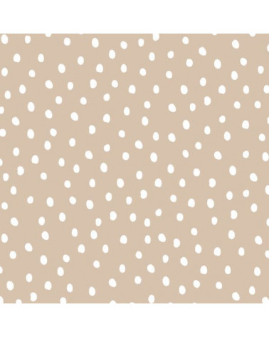 échantillon papier peint pois beige