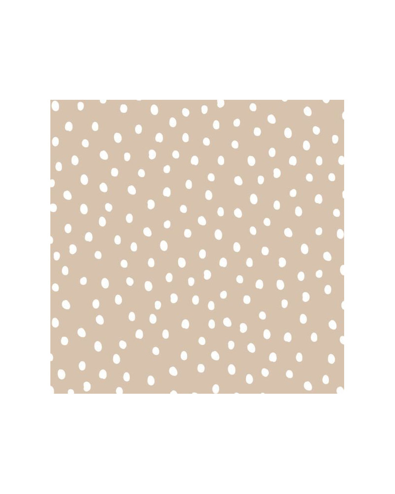 échantillon papier peint pois beige