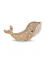 Lampe veilleuse en bois baleine cannelle