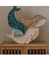 lampe veilleuse en bois baleine