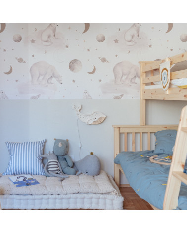 Papier peint univers ours polaire