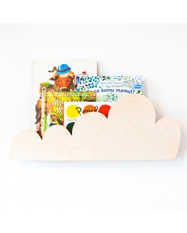 étagère nuage bois naturel