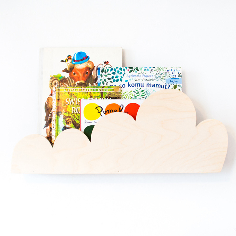 étagère nuage bois naturel