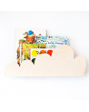 étagère nuage bois naturel