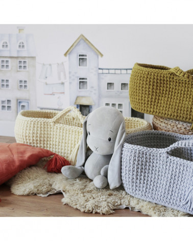 Couffin bébé en crochet- Vanille