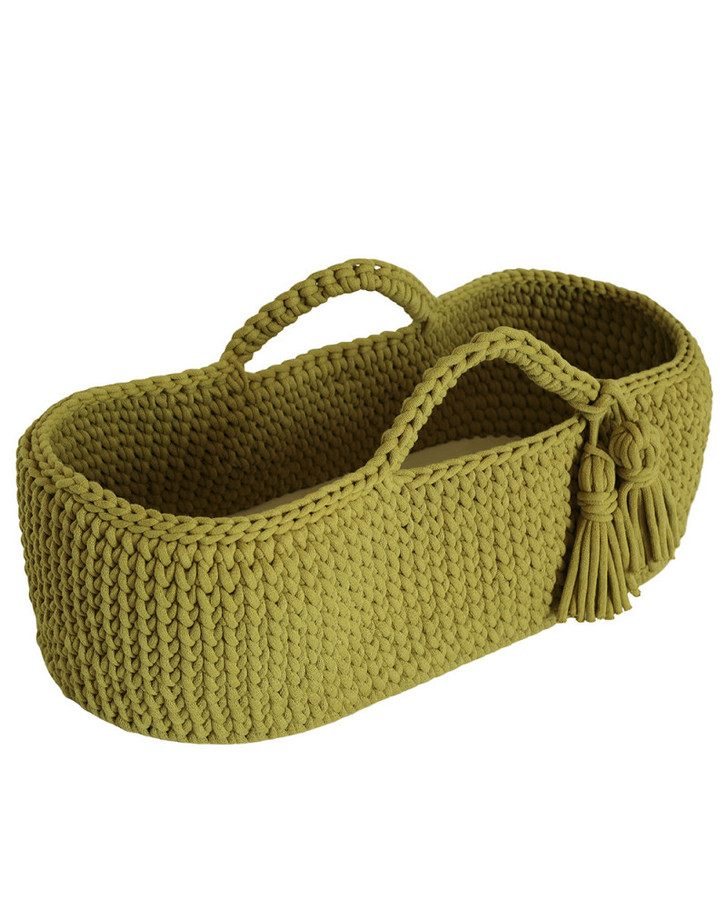 Coffin bébé en crochet - kiwi
