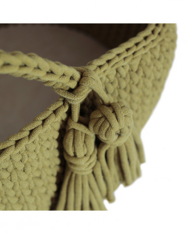 Coffin bébé en crochet - kiwi