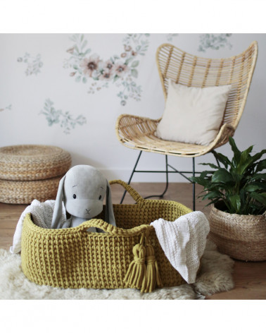 Coffin bébé en crochet - kiwi