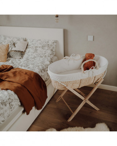 Couffin bébé en fibres naturelles