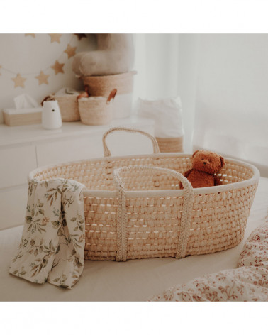 Couffin bébé en fibres naturelles