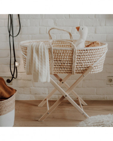 Couffin bébé en fibres naturelles