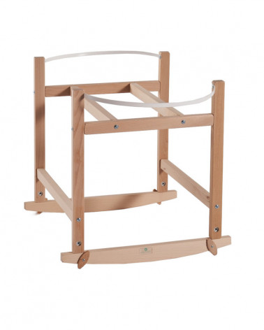 Support couffin à bascules - bois naturel